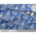 thumbnail image 2 of Soimoi Cotton Poplin Fabric Leaves & Floral Block Print Fabric by The Yard 42 Inch Wide, 2 of 3