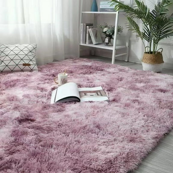 suxuMhao Pink&Purple Bedroom Carpet - 19.69x31.5in(50x80cm) Soft Rug, Living Room Rug, Room Carpet for Home Decor & Warmth, Durable & Non-Slip Polyester Carpet​