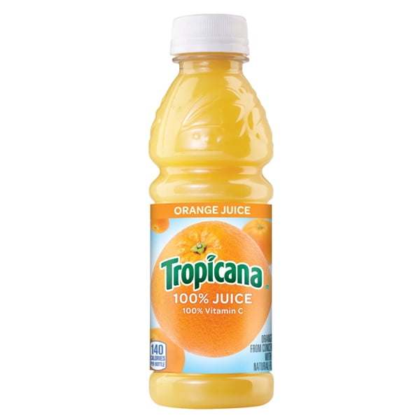 Tropicana Orange Juice 10 oz Plastic Bottles Pack of 24