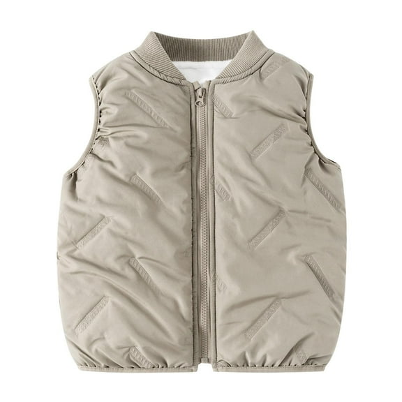 KyCheLot Kids Boys Warm Vest Quilted Casual Lightweight Sleeveless Jacket Zip up Winter Outerwear Coats 2-12 Years