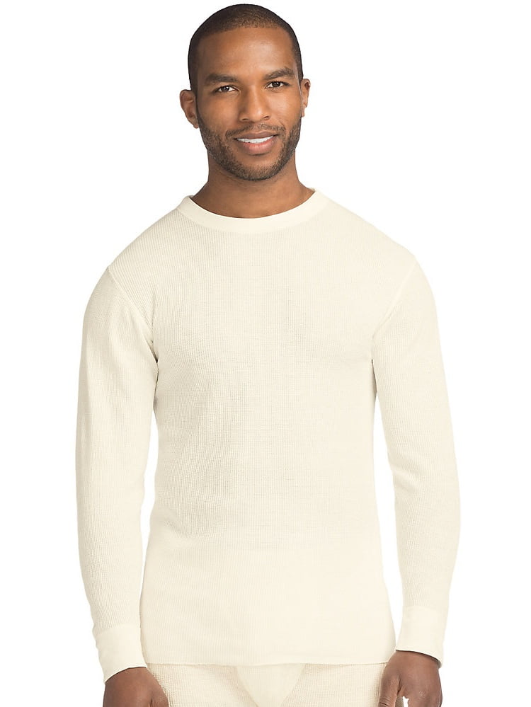 Extended Sizes Hanes Mens X-temp Thermal Longsleeve Crew Top 
