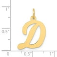thumbnail image 3 of 14k Yellow Gold Large Script Initial D Charm, 3 of 4
