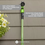 HydroTech FlatJacket 5/8 x 50ft Flexible Garden Hose– Kink-Free, Lightweight, Burst-Proof