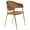 Brown Velvet, variant on LeisureMod Dining Chair Upholstered Leather Armchair Velvet Accent Ergonomic Padded Seat and Back Durable Stainless Steel Base for Modern Home, Kitchen, Living Room Bella Series in Off-White