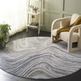thumbnail image 2 of SAFAVIEH Prestige Rionach Abstract Area Rug, Ivory/Gray, 6'7" x 6'7" Round, 2 of 7