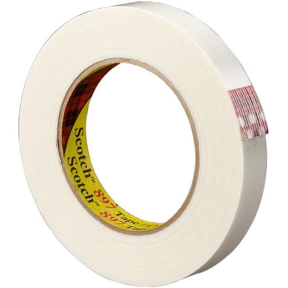 3M-897 Filament Tape - .75 in. x 60 yds. - 12 Pack