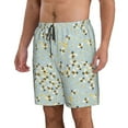 thumbnail image 2 of Fotbe Bees Trajes de Baño Estampados para Hombre, Shorts de Verano de Secado Rápido, Ropa de Playa, Bañadores-Small, 2 of 6