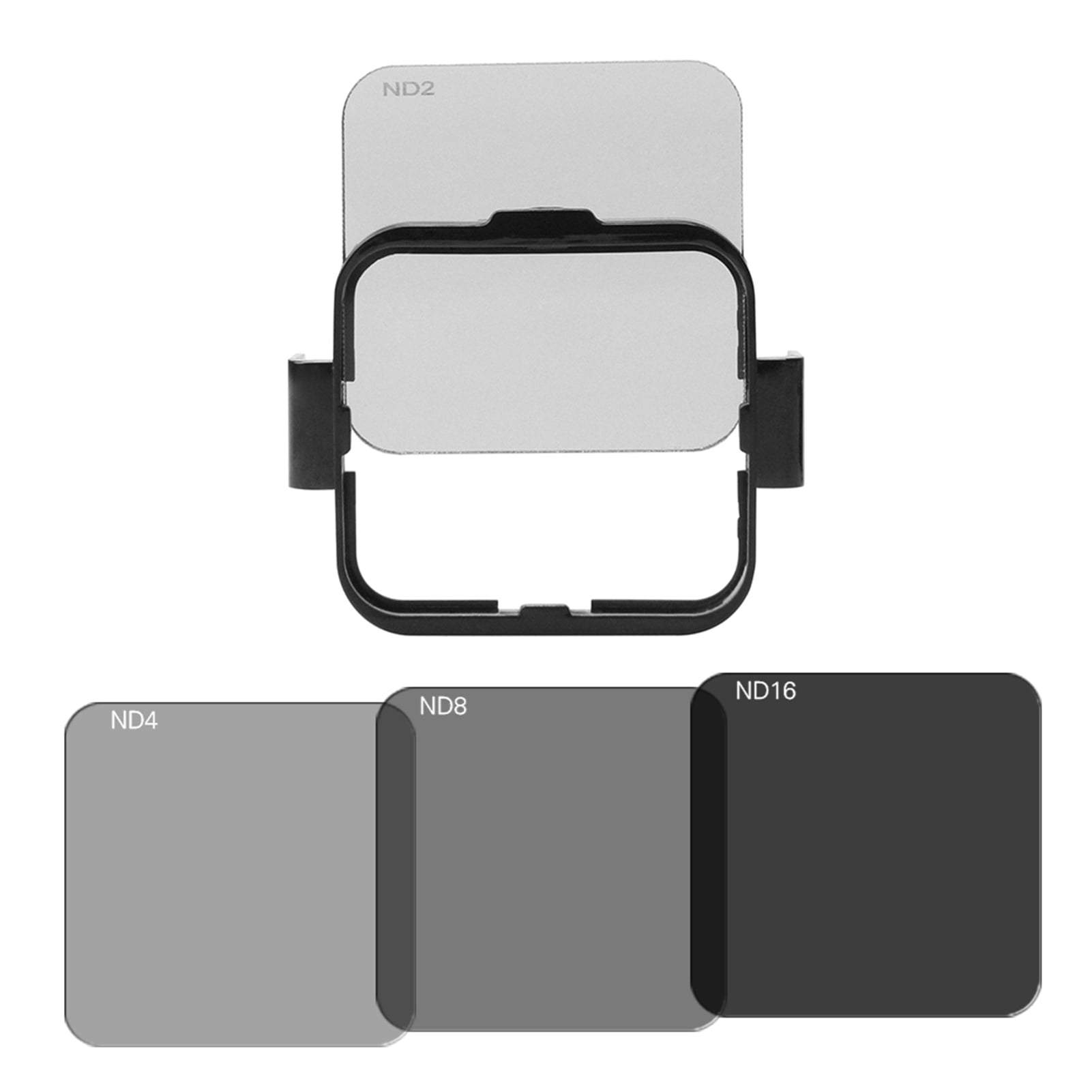 Andoer  Lens Filter Protector Kit Set(ND2/ND4/ND8/ND16) Replacement for GoPro Hero4 Session w/ Filter Mounting Frame Holder