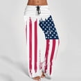 thumbnail image 1 of MKLEKYY Pantalones deportivos para mujer, pantalones de yoga holgados con cintura alta y bolsillos, cintura elástica, estampados, pantalones largos informales, 1 of 4