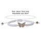 thumbnail image 1 of Pulsera de mariposa para mujer, brazaletes trenzados hechos a mano ajustables, joyería blanco Sywqhk Libre de BPA, 1 of 2