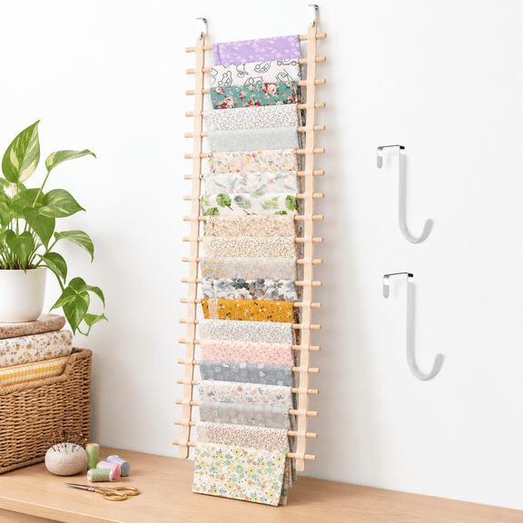 67 Inch Hanging Fabric Storage Organizer for Sewing Craft Room Wall and Door Use