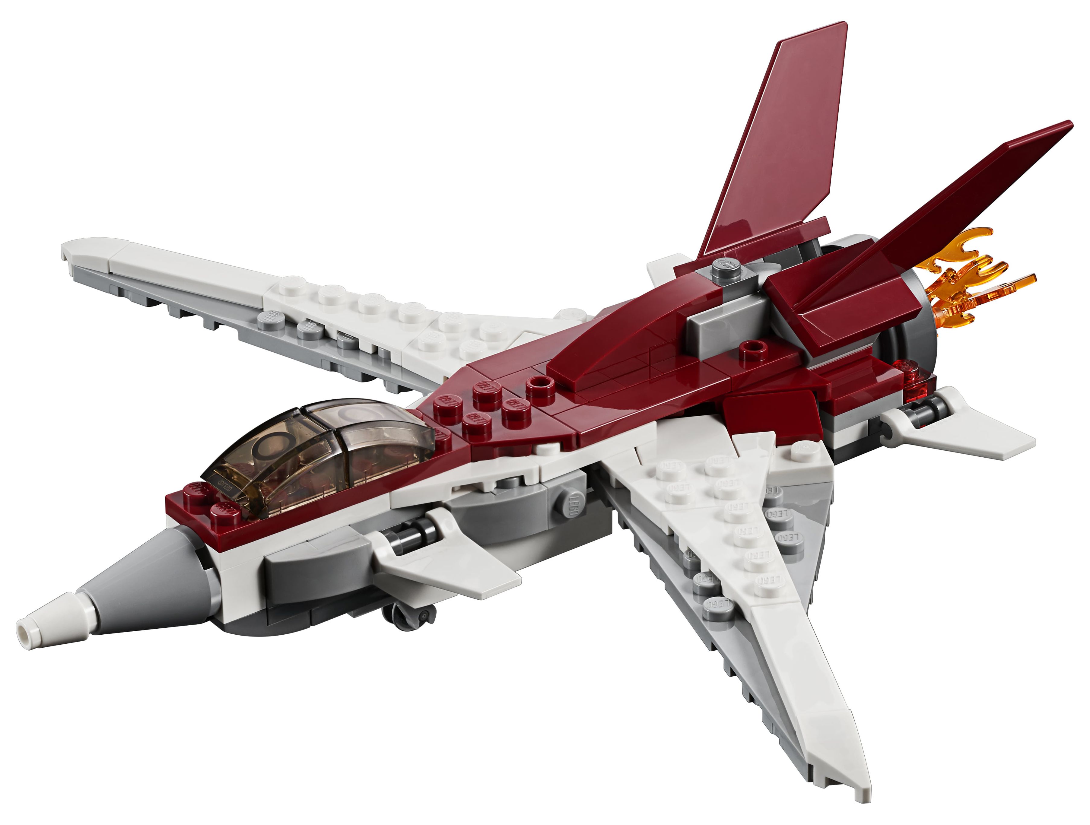 LEGO Creator 3in1 Futuristic Flyer STEM Jet Plane Building Set 31086 - image 3 of 8