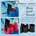 thumbnail image 3 of Weloille Dual Cup Paddle Board Cup Holder 1 Pack, Creative Water Paddleboard Beverage Phone Storage Rack, Anti-Slip Stable Multifunctional Organizer for Kayak Surfboard Boat Outdoor Water Sports, 3 of 8