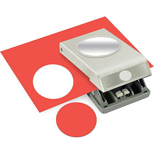 Idena 22101 Hole Punch for up to 4 Sheets Transparent Red