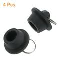 thumbnail image 3 of 4pack Rubber Drain Stopper with Hanging Ring Fits 7/8 Inch to 1 Inch, Black, 3 of 6