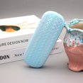 thumbnail image 1 of Fashion Color Gradient Woven Glasses Case Optical Leather Storage Mirror In Metal Iron Box Eyewear Protector Glasses Holder, 1 of 4