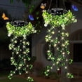 thumbnail image 1 of Luces Solares de Hiedra para Exteriores, Planta Artificial, Lámpara Solar de Hiedra, Planta Colgante Artificial Impermeable, Decoración de Jardín, Decoración de Balcón, 1 of 7