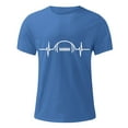 thumbnail image 4 of Sngxgn Shirt Men T-Shirt Summer Street Fashion Casual Short Sleeve Tees(Blue,XXXL), 4 of 5