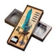 thumbnail image 5 of Juego de pluma estilográfica antigua, pluma de inmersión para caligrafía con tinta, 5 puntas variadas, soporte para pluma, color negro, 5 of 5