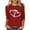 Red, variant on NJGRAE Business Casual Tops for Women Womens Tee Shirts Women's Fashion Valentine's Day Printed Round Neck Three Quarter Sleeve Casual T Shirt Top Watercolor Print Relaxed Fit Xxxl