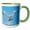 Green/White, variant on 3drose, Canada, Quebec, Bonaventure Is. Northern Gannet Flying Over Colony., 15oz Mug