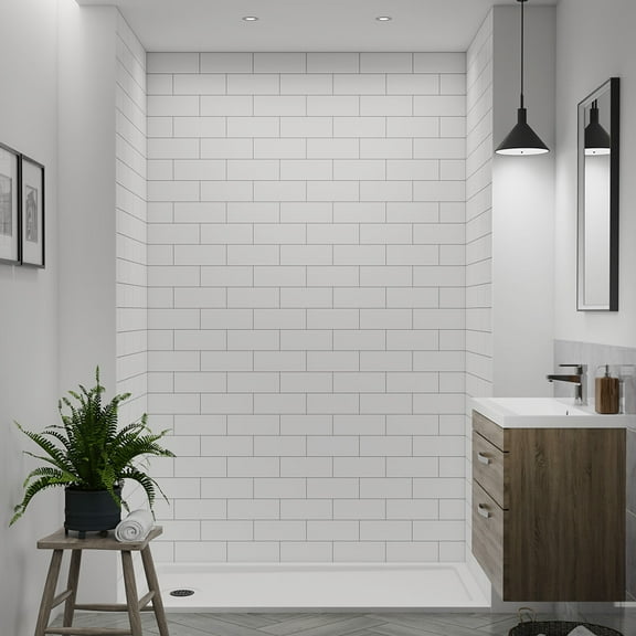 Craft   Main Flx603696 Jetcoat Flex 60" X 36" X 96" Nine Panel Horizontal Wall Kit - White