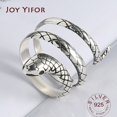 thumbnail image 2 of BFCLUB-anillos de dedo de serpiente de Color plateado para mujer, joyería Original para mujer, anillo de fiesta abierto, regalo para niñas y estudiantes, 2 of 2
