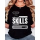 thumbnail image 1 of Camiseta para Mujer Traje de VeranoWomen's T-shirt, "Black and White Gold Rush Progress Skills White" print, retro minimalist fashion, crew neck, casual and comfortable, sports short-sleeved T-shirt, 1 of 6