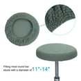 thumbnail image 3 of Uxcell 11" Round Bar Stool Covers, Washable Elastic Stool Cushion Cover for Kitchen Living Room Light Green, 3 of 7