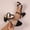 Black, variant on ShiShine Women's Chunky High Heel Sandal Ankle Strap Open Toe Dress Shoes Bridesmaid Wedding Bridal Evening Prom Block High Heels