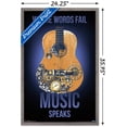 thumbnail image 3 of Music Speaks Wall Poster, 22.375" x 34", Framed, 3 of 3