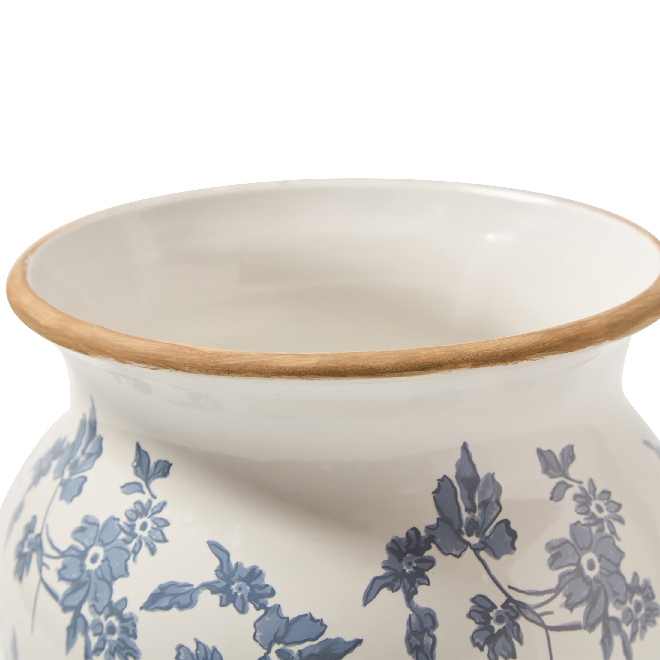 My Texas House 8 in Blue Ceramic Floral Vase