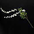 thumbnail image 5 of Vidrio de glicina de seda artificial, flor colgante de ratán para decoración de bodas, 6 piezas (blanco), 5 of 5