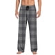 thumbnail image 2 of Pantalones de pijama largos para hombre, informales, con estampado a cuadros, holgados, deportivos, elásticos, rectos, vintage, con bolsillos, 2 of 9