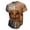 A010-Brown, variant on Halloween Shirts for Men Funny Halloween T Shirts Pumpkin Jack-o'-lantern Print Short Sleeve Graphic Halloween Tees