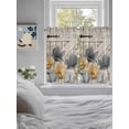 thumbnail image 3 of Spring Tulips Flower Living Room Curtains 2 Panel, Vintage Floral Barn Doors Rustic Beige Cafe Window Treatment, Farmhouse Bedroom Bathroom Kitchen Curtains Drapes 104"x54", 3 of 6