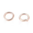 thumbnail image 2 of HDSupplies 100 Pieces - Light Rose Gold Tone 304 Stainless Steel Jump Rings - 4mm - 21 Gauge (0.7mm Thickness), 2 of 2