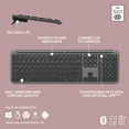 thumbnail image 5 of Logitech Signature Slim K950 Wireless Keyboard, Sleek Design, Switch Typing Between Devices, Quiet Typing, Bluetooth, Multi-OS, Windows, Mac, Chrome - Graphite, 5 of 13