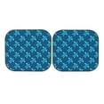 thumbnail image 3 of Uemuo Cute Turtle Printed 2 PCS Car Windshield Sun Shade, Auto Sun Heat and UV Rays Blocker, Foldable Automotive Front Window Sunshade Protector, 3 of 7
