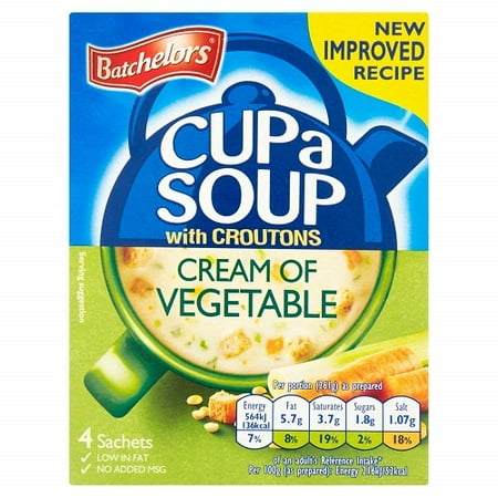 Creme Cup - Batchelors Cup A Soup with Croutons Cream Of Vegetable 4S 120G
