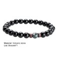 thumbnail image 6 of Jiaroswwei Men Bracelet Unique Surface Volcanic Stone Fashion Jewelry Elastic Rope Beads Bracelet for Daily Life, 6 of 8