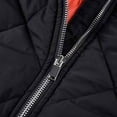 thumbnail image 6 of LYSMORA 2026 Men's Quilted Bomber Jacket, Ribbed Trim Zipper Side Pockets Loose Fit Warm Padded Casual Outerwear, 6 of 7
