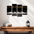 thumbnail image 2 of Elephant Stock Old Piano Keys Wall Art - Horizontal Multi Panel Canvas - Living Room Wall Decor - Music Multi Panel - Black And Brown Decor - 24" x 14", 2 of 4