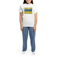 thumbnail image 4 of CafePress - Long Live Ukraine - Women's Short Sleeve Print T-Shirt and Pants Light Cotton Pajama Set, 4 of 7