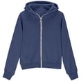 thumbnail image 4 of idosla Hoodies for Teen Girls Zip Up Long Sleeve Cute Sweatshirts Thumb Hole Fashion Fall Preppy Pullover Jacket With Pockets (Navy, 9-10 Years), 4 of 6