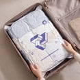 thumbnail image 5 of Press Free Vacuum Compression Bag No Pump & Standing Design & Airtight Seal for Clothes Blankets Bedding Sealer Clothing Storage Travel by MPOISVA, 5 of 7