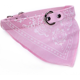 thumbnail image 1 of Collar de perro Collar de bandana para perros Pañuelo ajustable para mascotas Collar de PU con bufanda triangular impresa Venta Collar transpirable Collares para mascotas (Color: Rosa, Talla : SG), 1 of 5