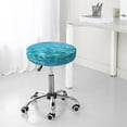 thumbnail image 7 of Round Bar Stool Seat Covers, Crystal Clear Ocean Waves Elastic Round Chair Cover Stool Seat Slipcover Bar Stool Cushions Round Pad for 12-14 inch, 7 of 7