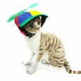 thumbnail image 3 of Chapeau d'Hélice pour Animaux de Compagnie Coloré Mignon Couvre-Chef Fournitures Léger Durable Résistant au Soleil Respirant Réglable Été Décoratif Extérieur Casquette de Baseball Fournitures Orange S, 3 of 9
