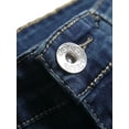 thumbnail image 4 of Seyurigaoka Men Casual Jeans Solid Color Long Trousers with Broken Holes, 4 of 9